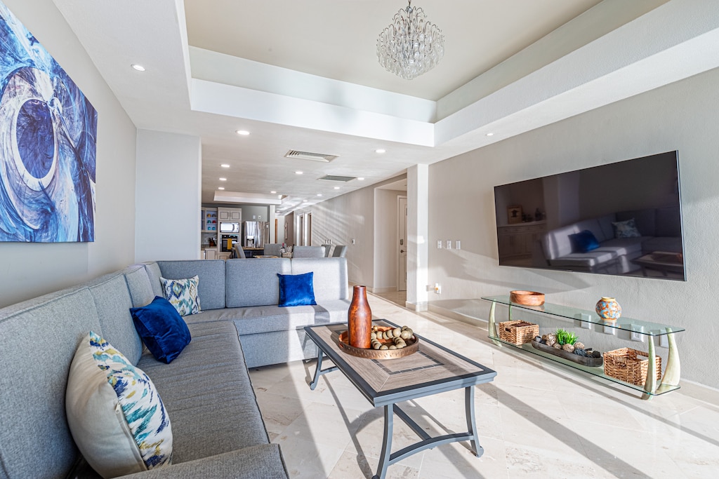Living Room with Smart Tv