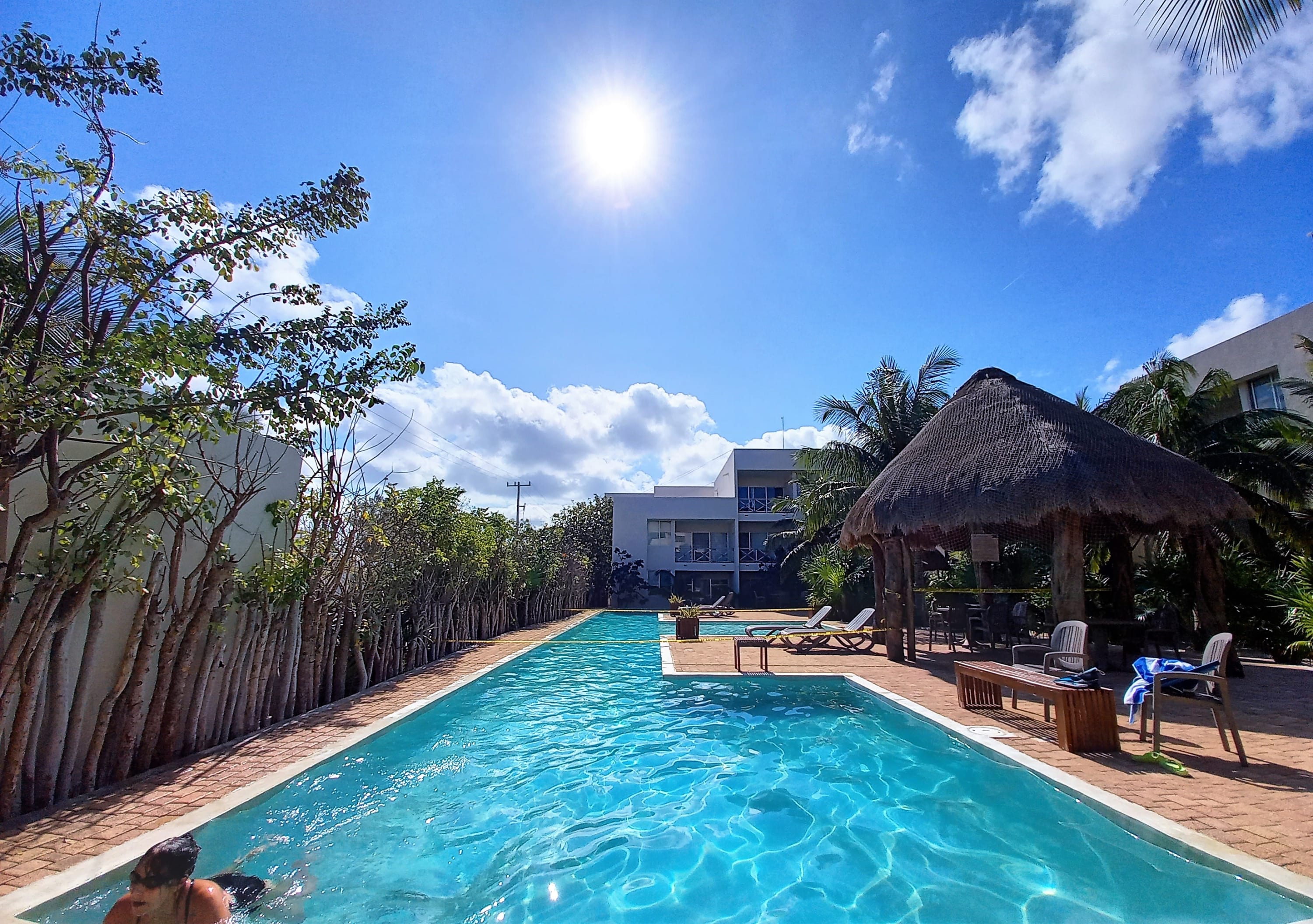 Progreso East, 1 block from Sea, with pool views Home Rental in Centro