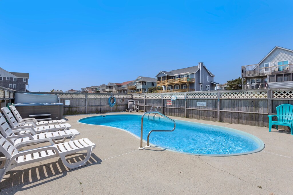 Take a break in the Private Pool and bubbly Hot Tub out back!