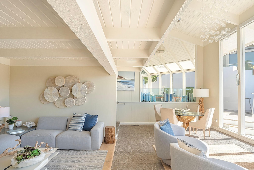 Great Room with Living Room, Dining Area and Kitchen