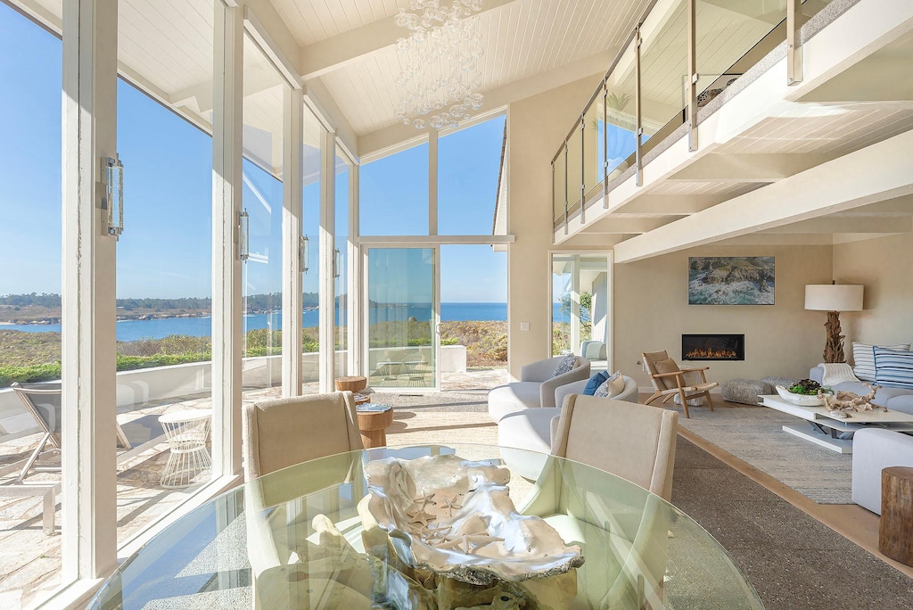 Living Room Area has a Gas Fireplace