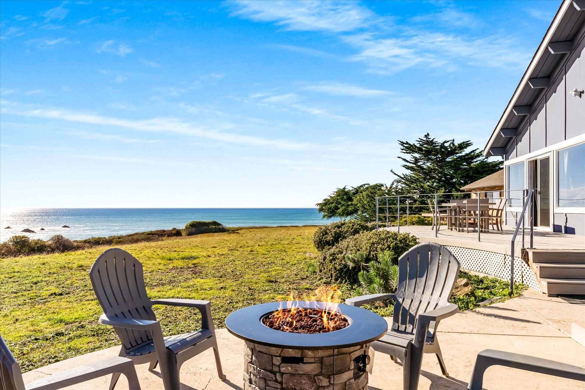 Fire Table area with View. 