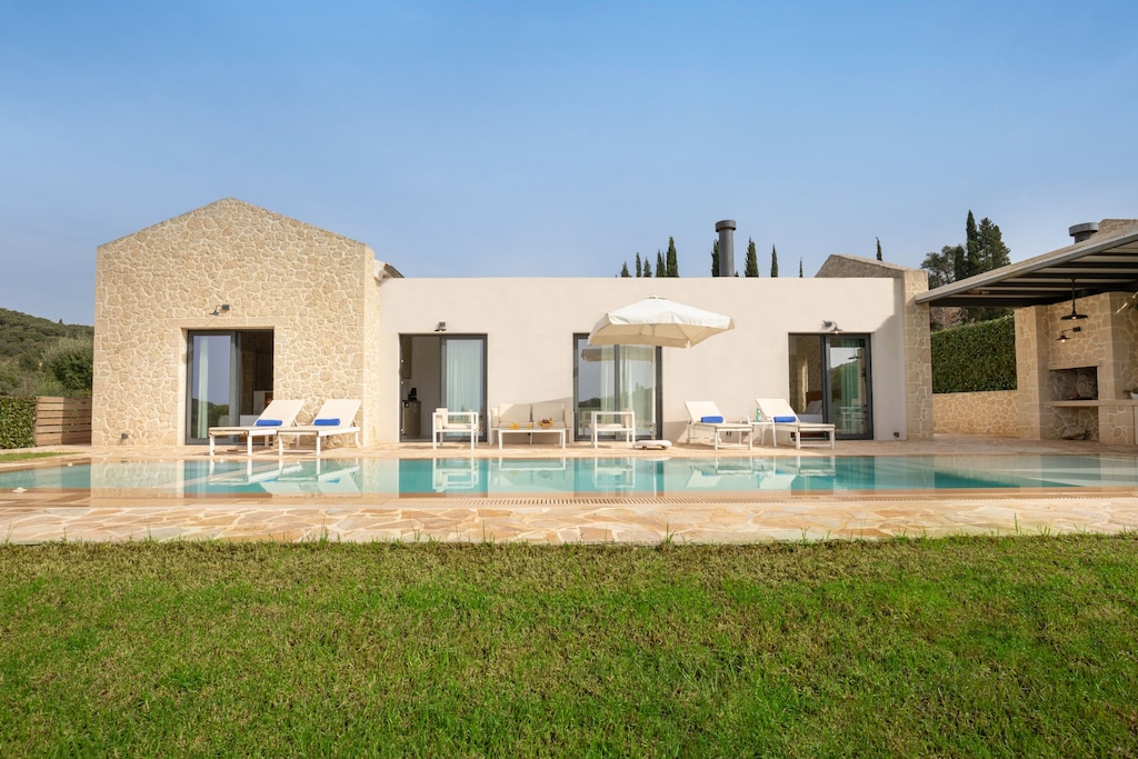 Tasteful morning tones of property grounds