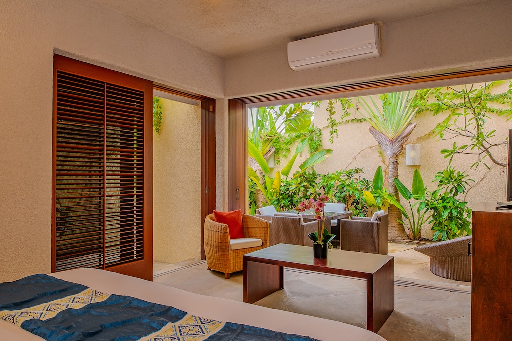 Bedroom suite with private outdoor area