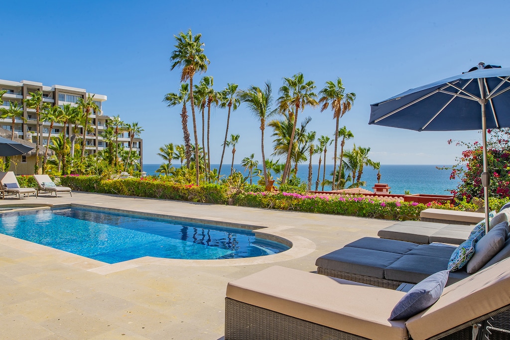 Gorgeous poolside with ocean views