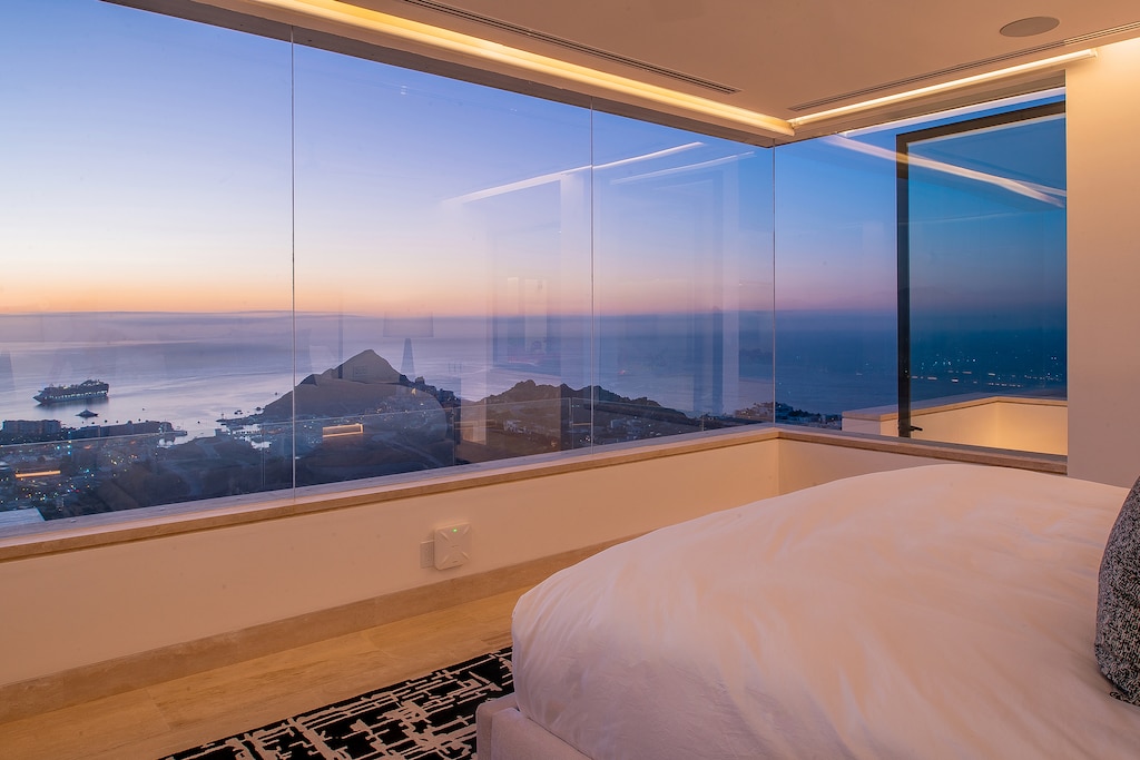 Bedroom suite with ocean views