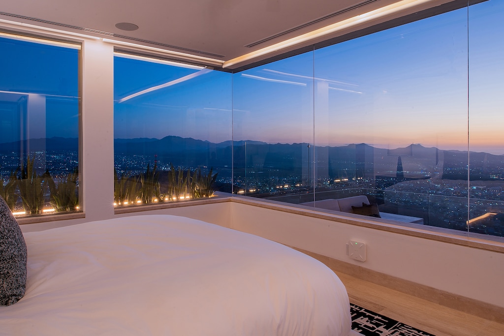Bedroom suite with ocean views