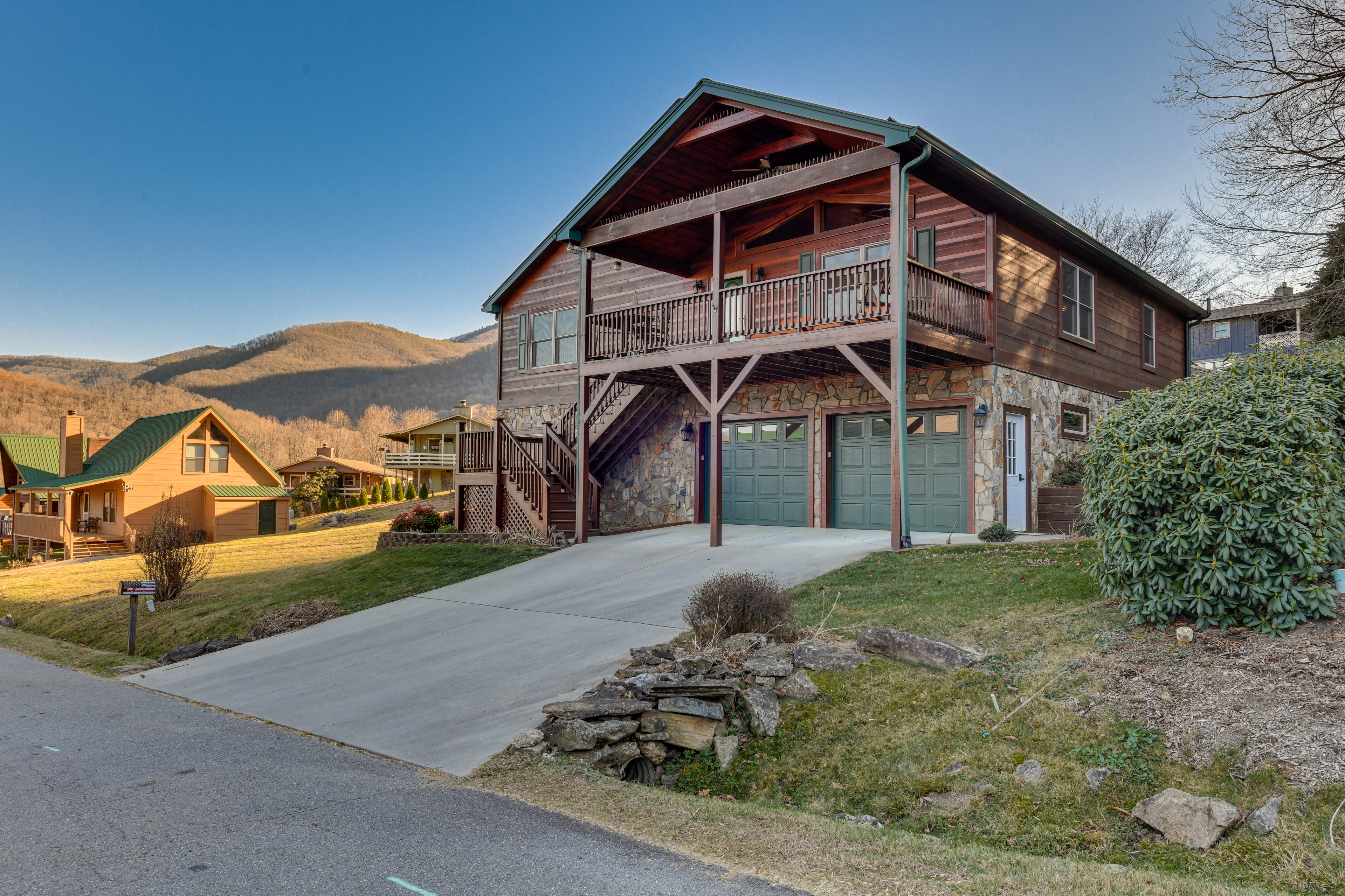 Property Image 2 - Mountain-View Cabin in Maggie Valley w/ Foosball!