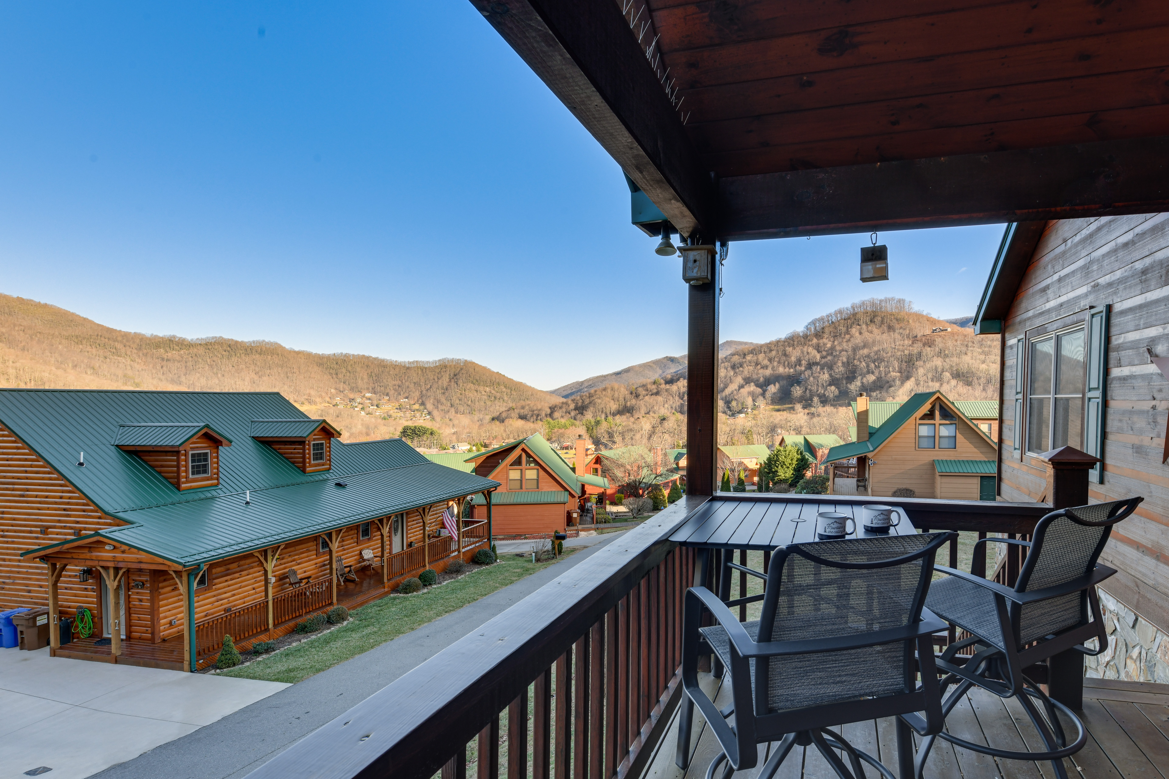 Property Image 1 - Mountain-View Cabin in Maggie Valley w/ Foosball!