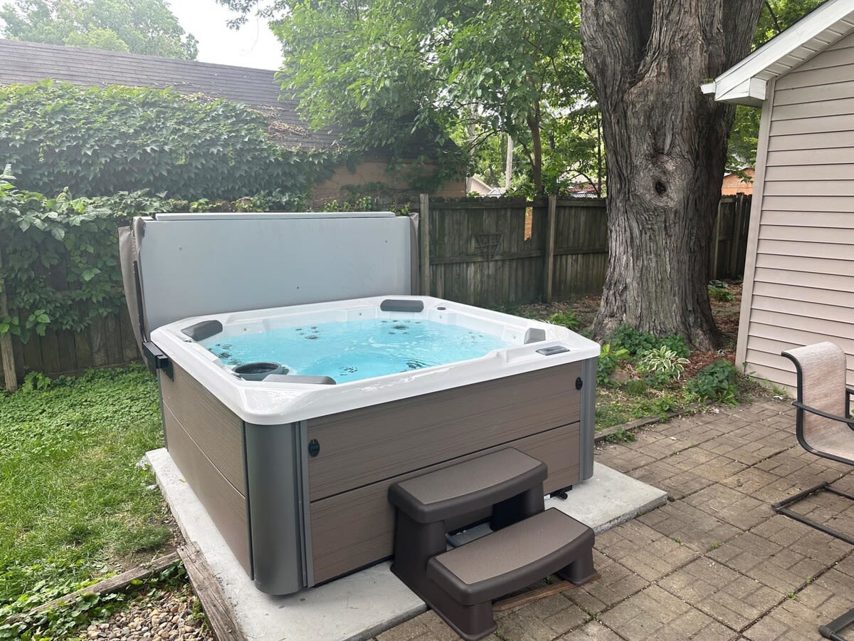 Private Hot Tub in Backyard