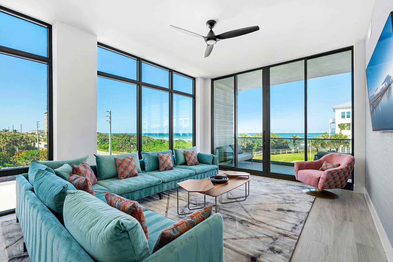 Living Room w/ Ocean View