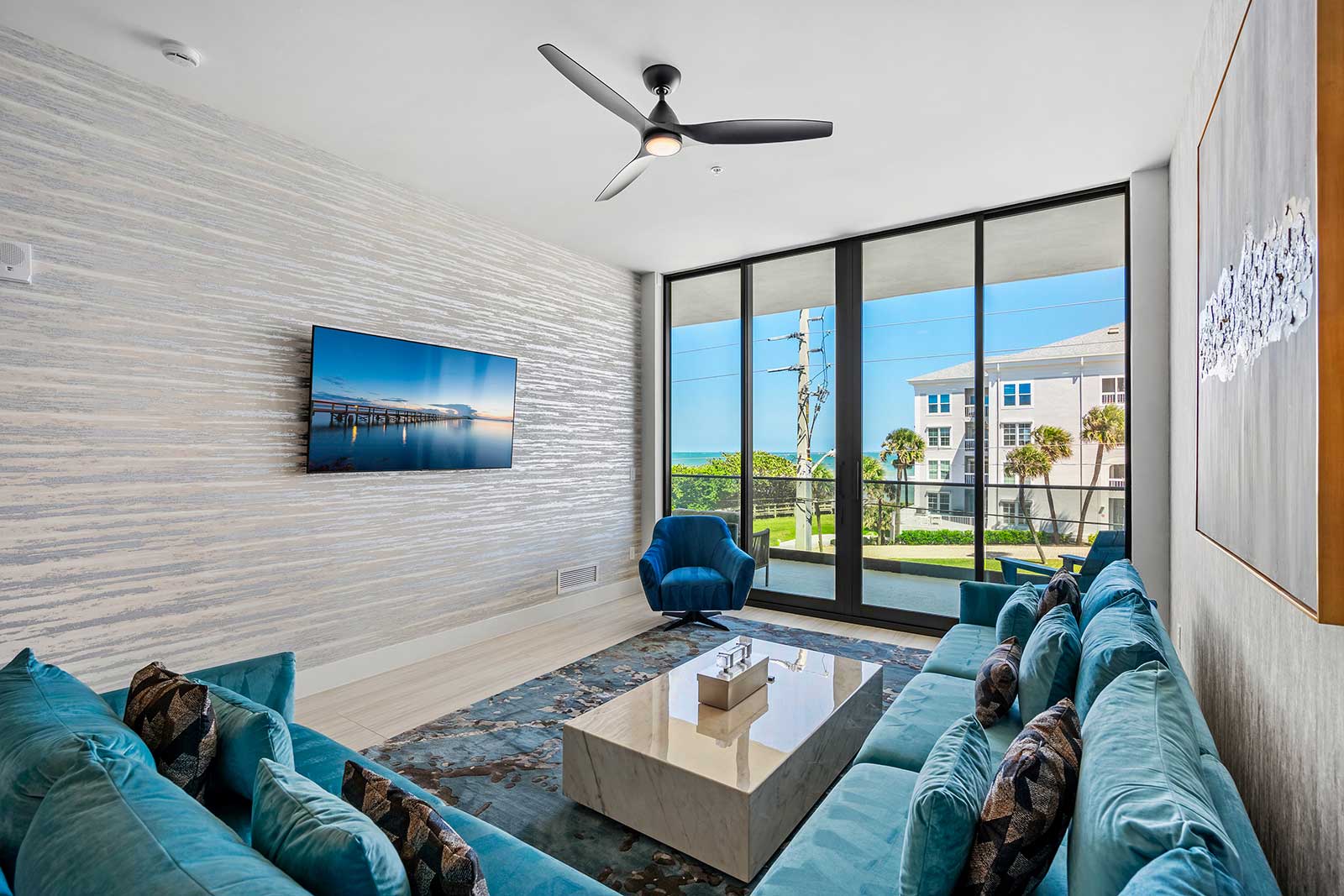 Living Room w/ Ocean View