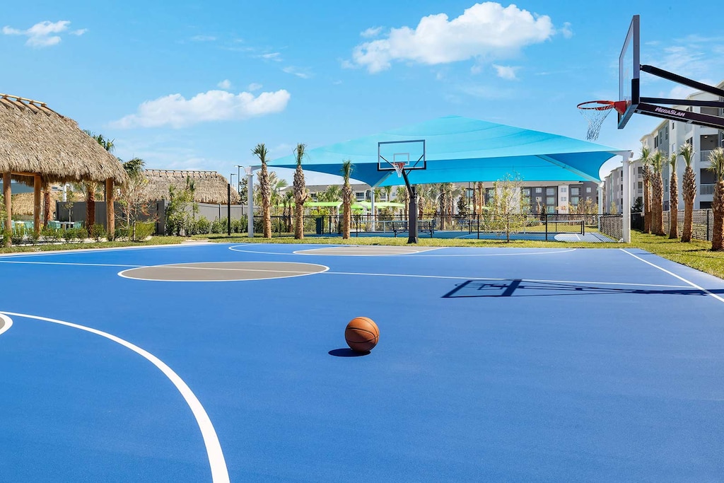Whether you're playing a game or just practicing your shots, it's the perfect place to get active and have fun.