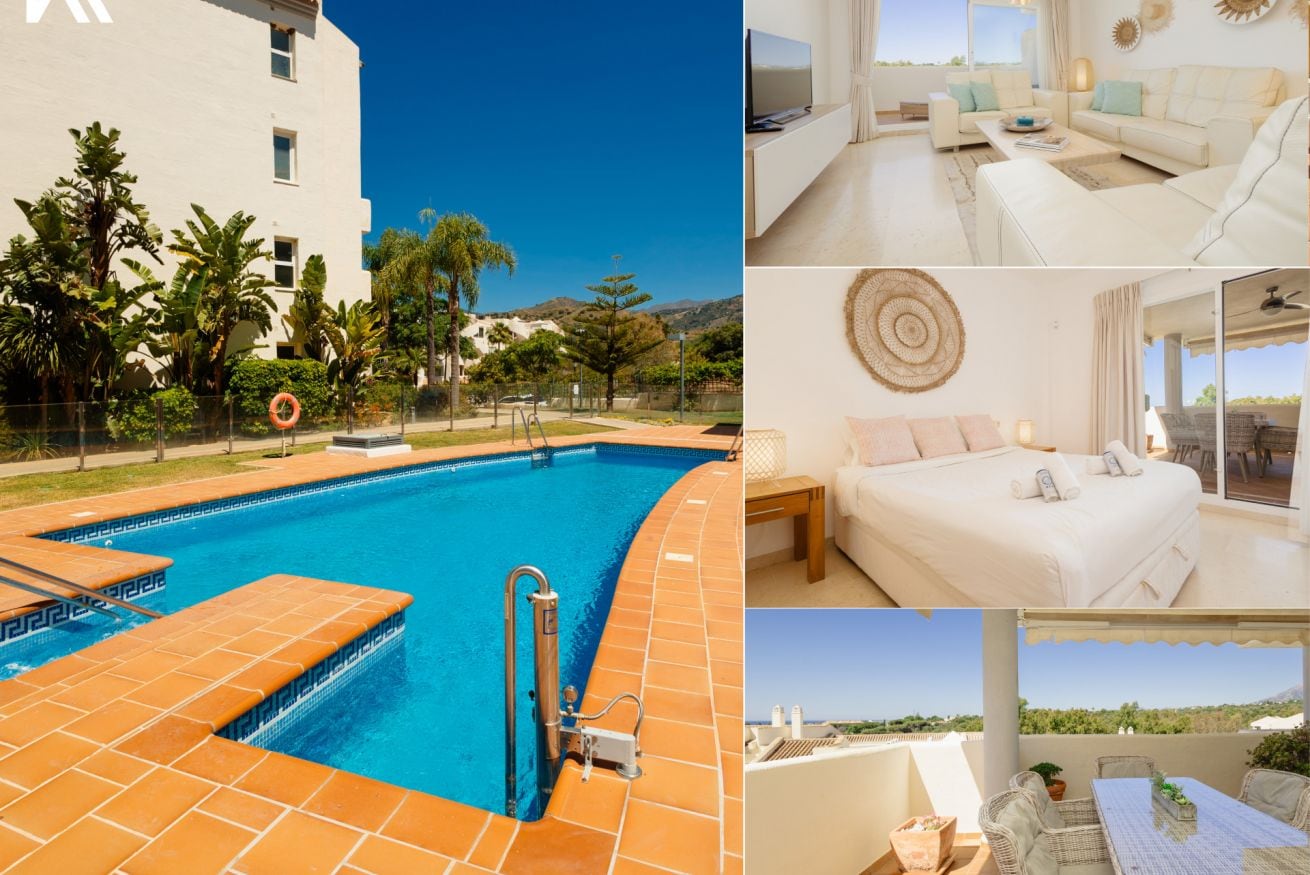 Property Image 1 - Stylish 3 bedroom flat with sea views in Elviria Marbella
