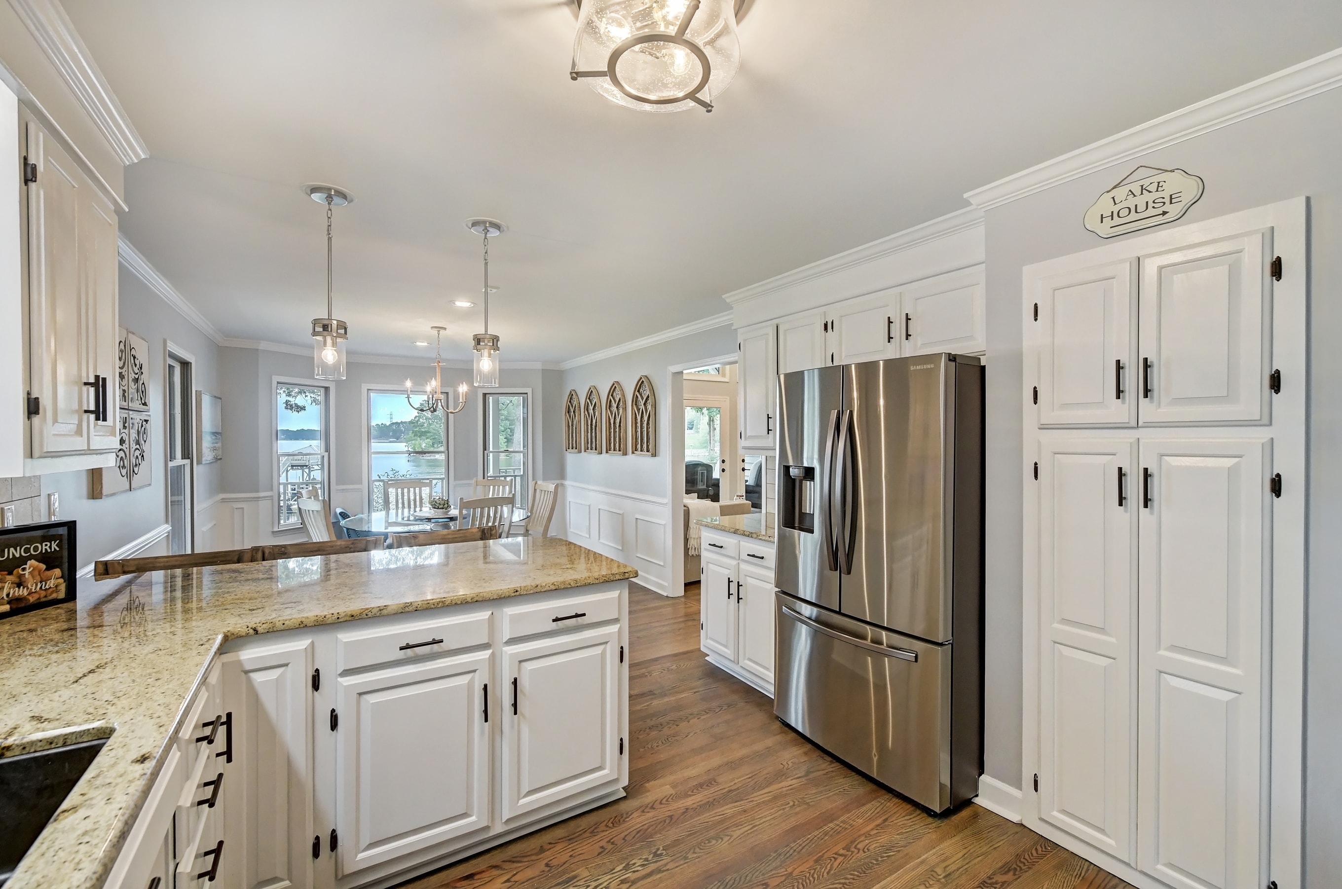 Plenty of counter space and cabinets for your convenience - a fully stocked kitchen for your stay!