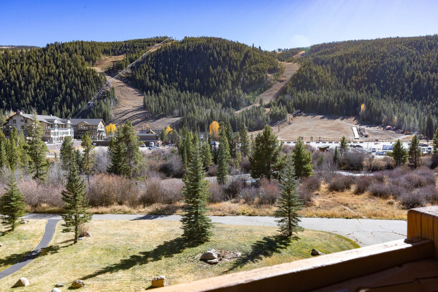 View of Keystone Resort from the balcony - 