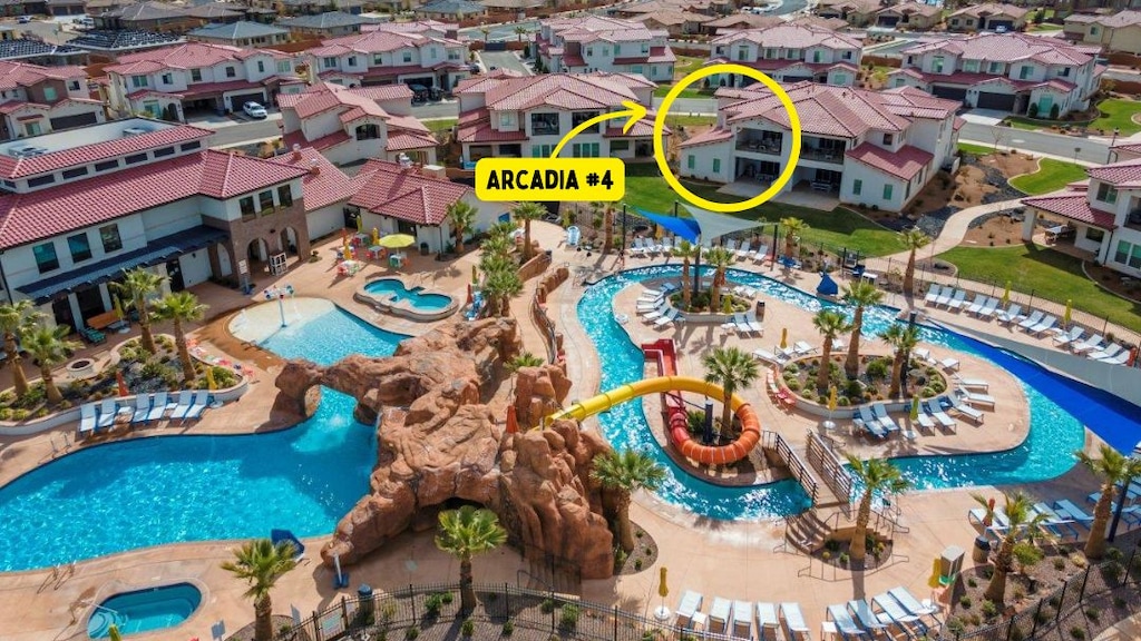 Lazy river, water slide, pools and more are just steps from Arcadia #4
