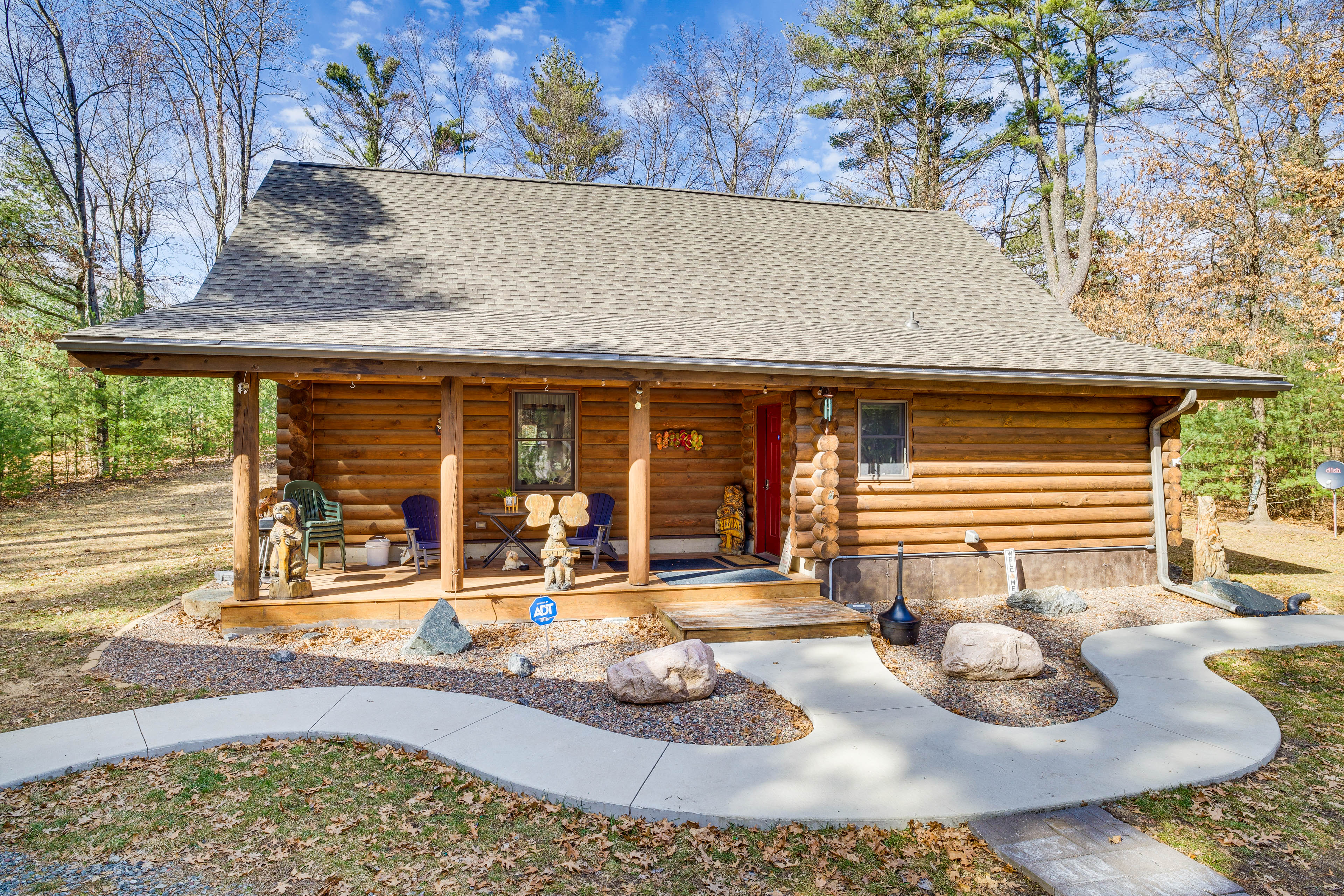 Property Image 1 - Merrillan Cabin w/ Fire Pit < 1 Mi to Lake Arbutus