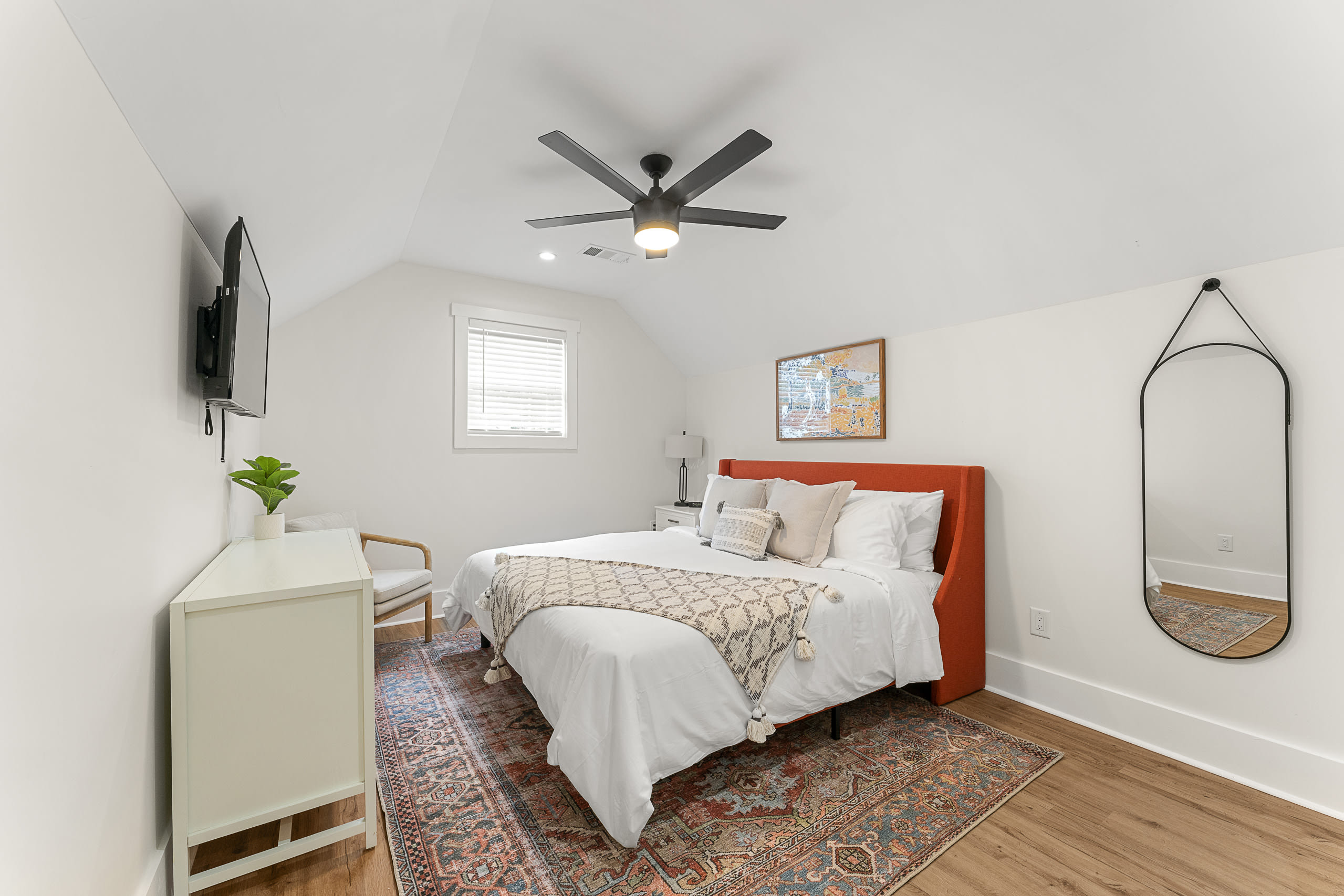 Bedroom 1 (upstairs loft) with en-suit full bathroom