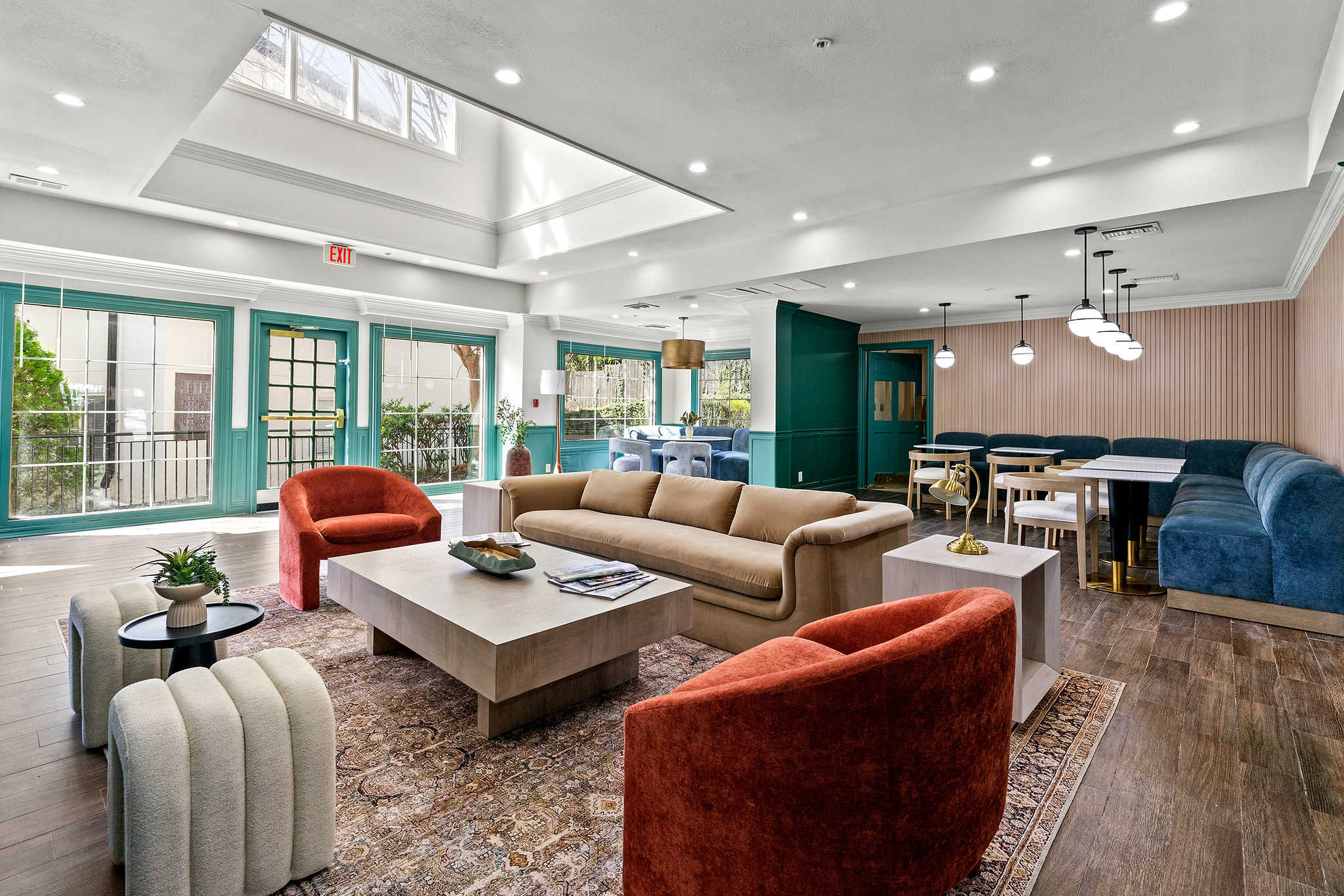 Enjoy access to the community clubhouse—a perfect spot to relax or get work done, open Monday to Friday from 8:00am to 4:30pm.