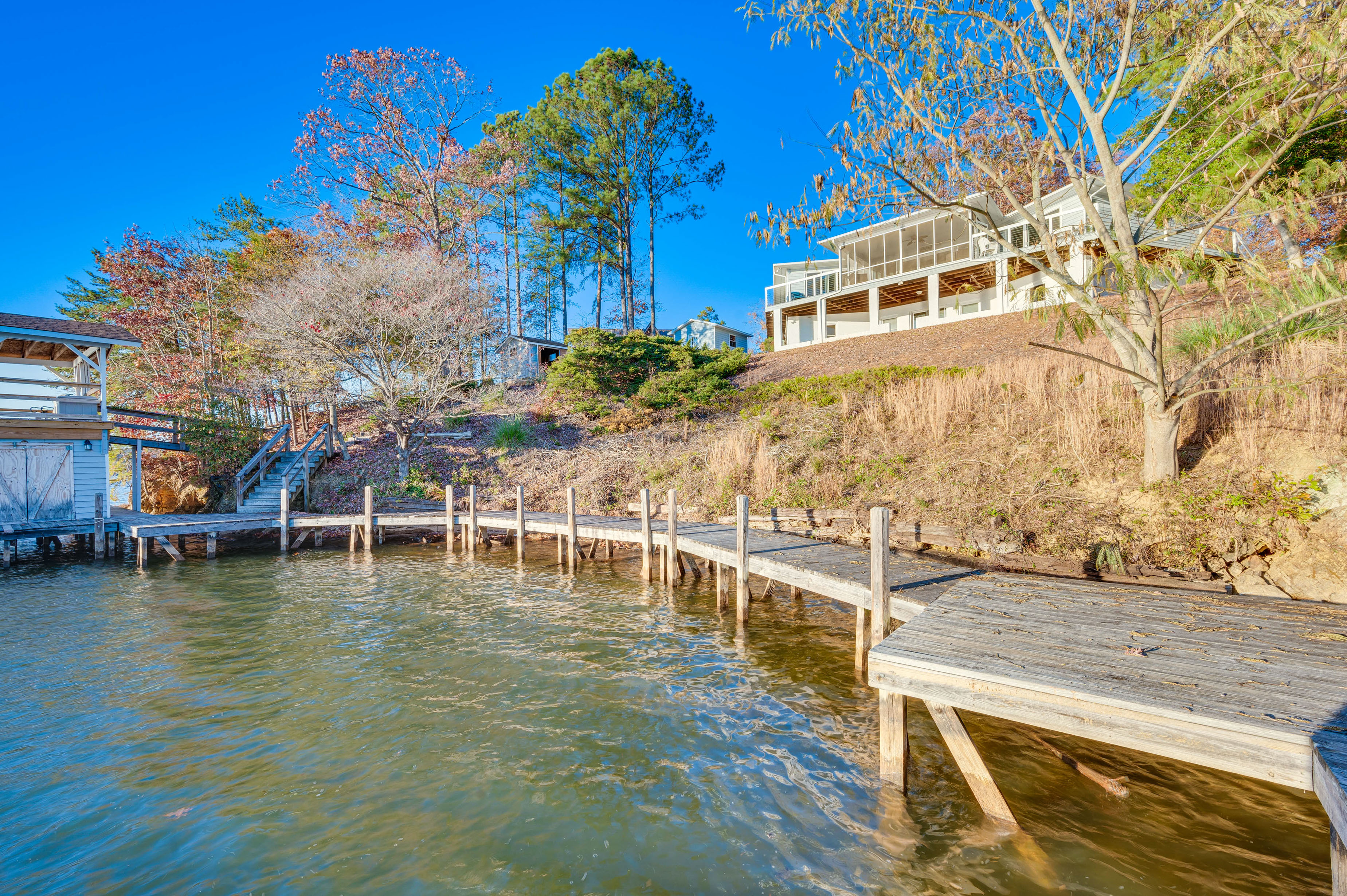 Property Image 1 - Lakefront Mt Gilead Home w/ Large Dock & Decks!