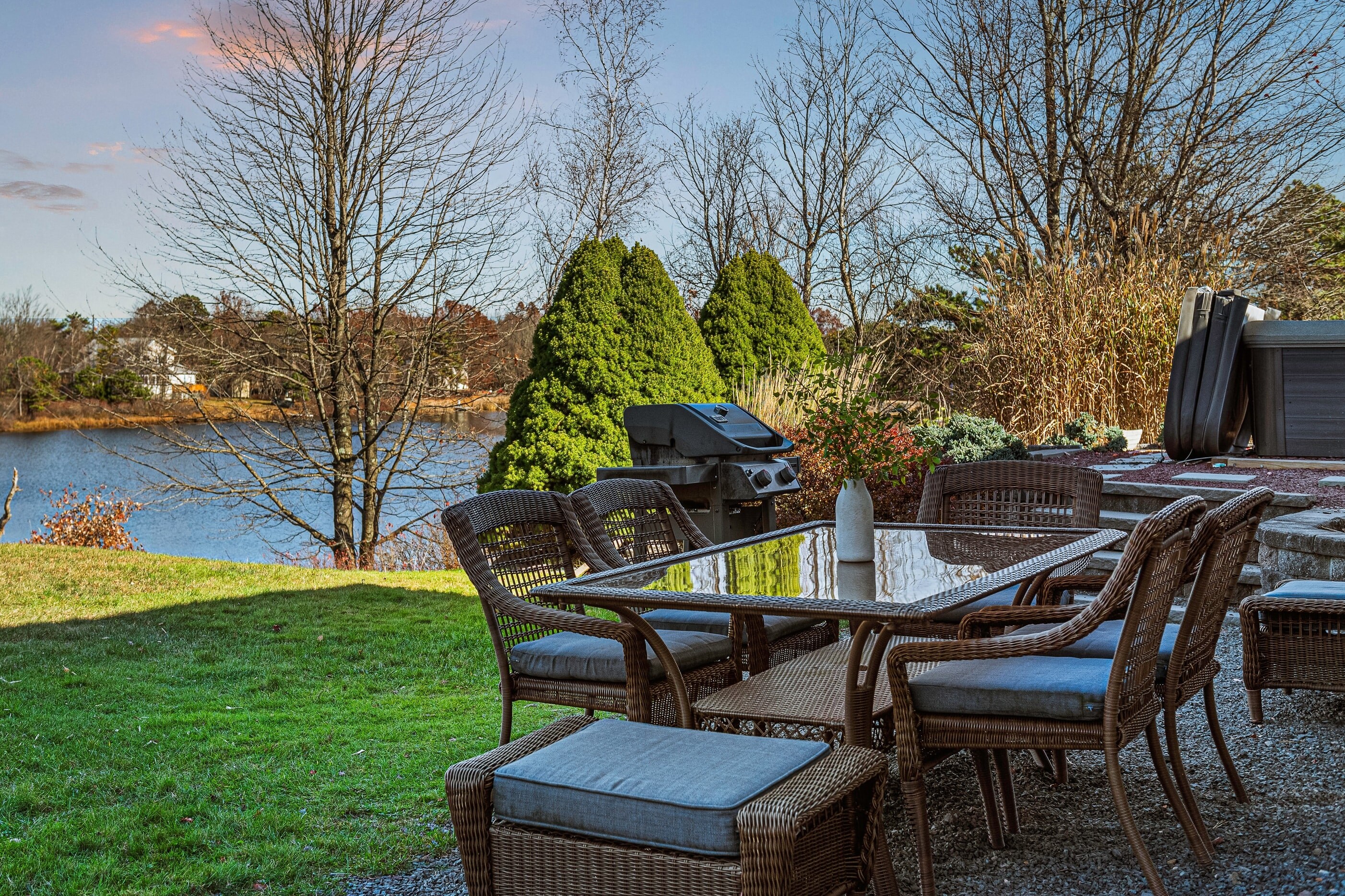 Tranquil spot to relax and enjoy the view.