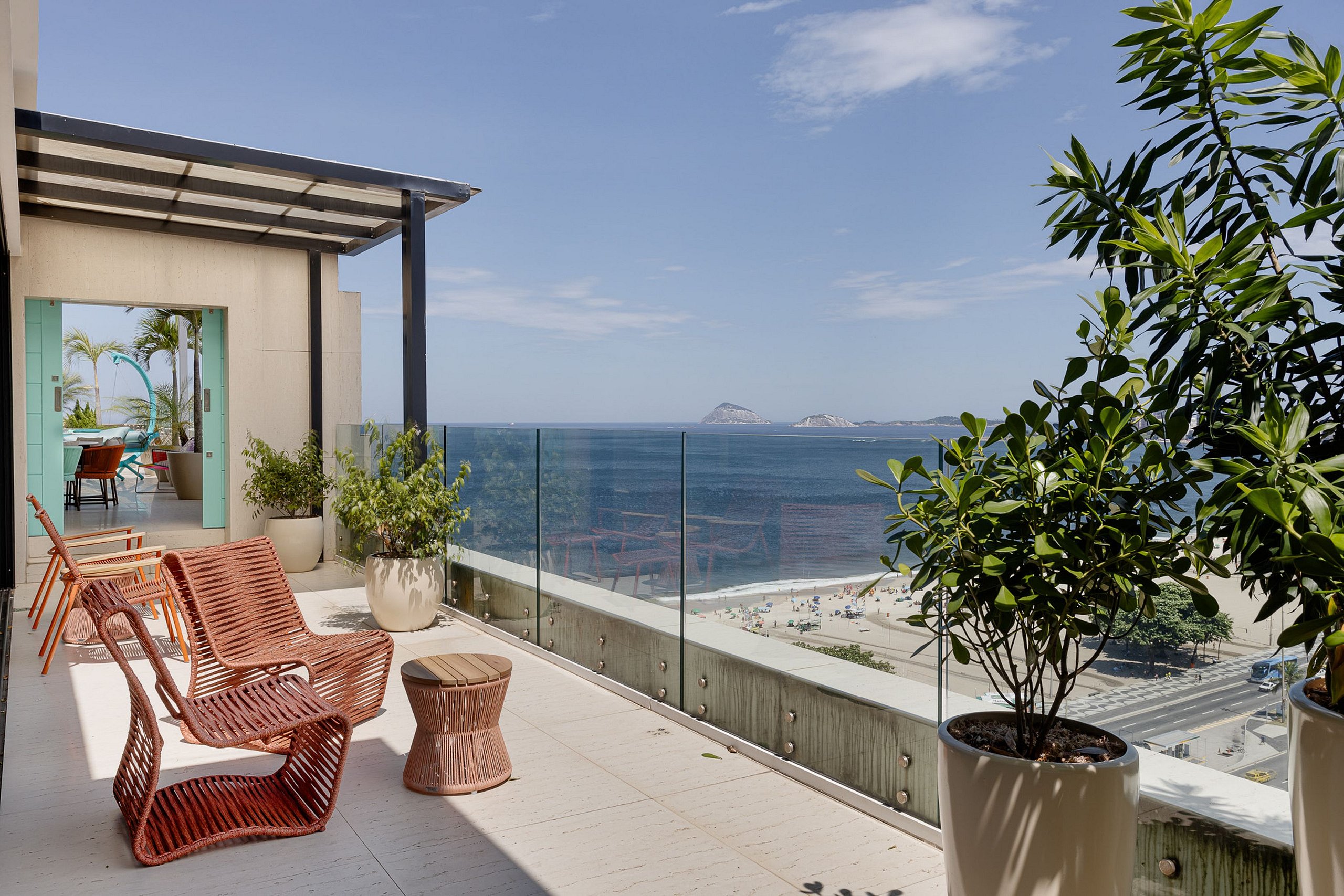 View of Rio041 - Luxury 6 bedroom penthouse beachfront - Home Rental in Rio de ...