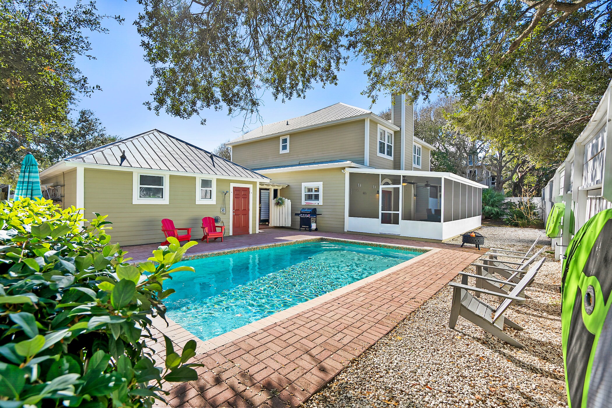 Beach Home w Pool, Golf Cart, Game Room, Dogs Ok - Home Rental in St.  Augustine