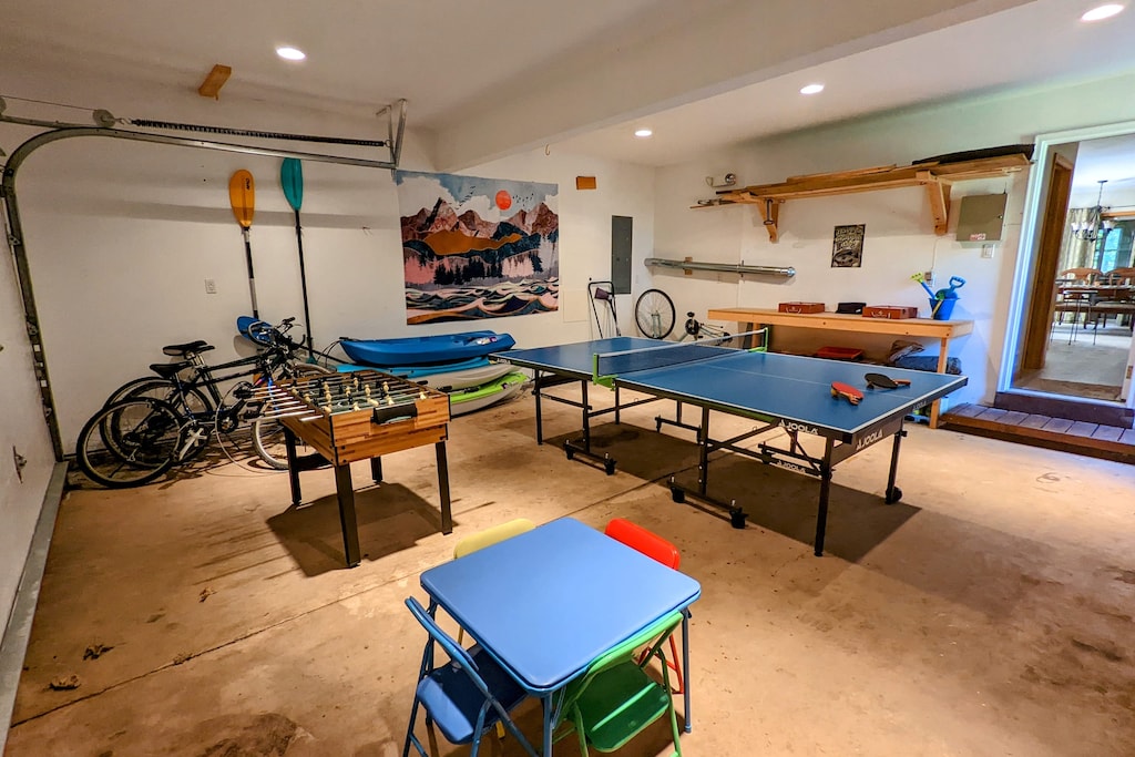 Recreational room where fun meets relaxation: The ultimate hangout spot.