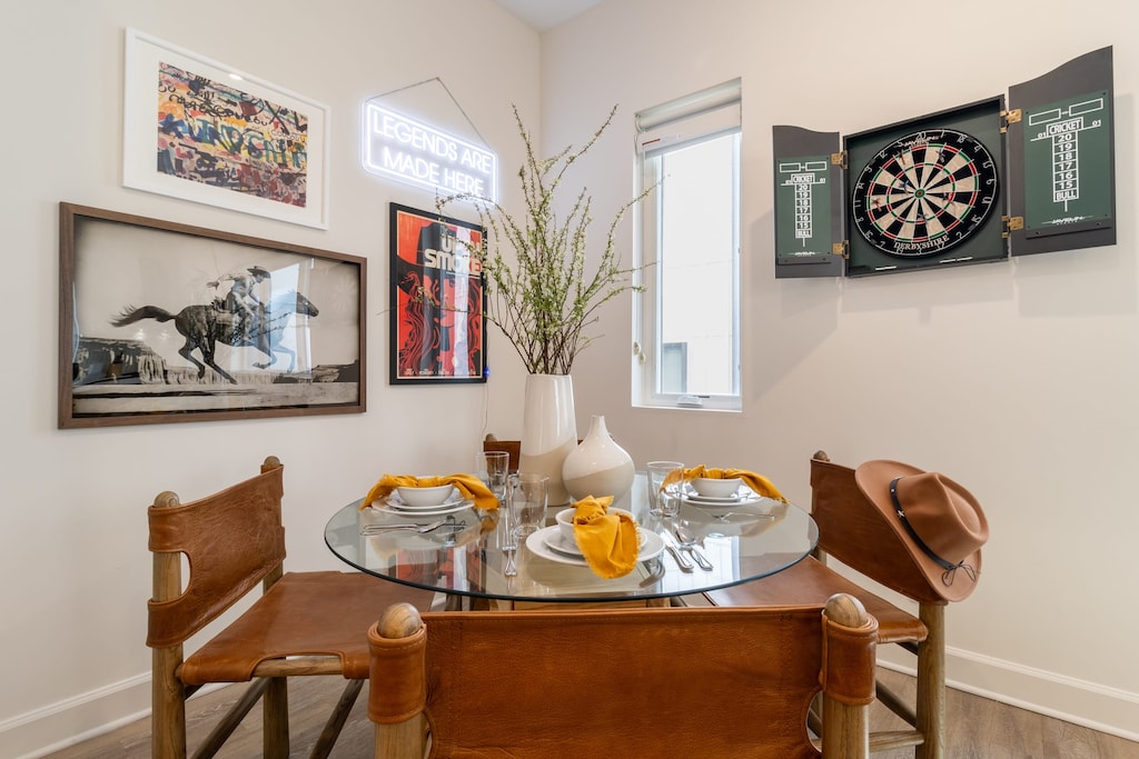 Stylish decor with a southern feel.