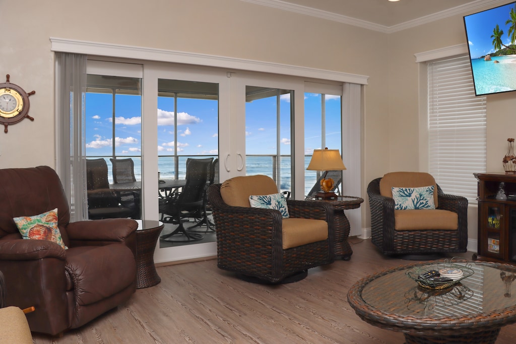 Beach View from Living Room