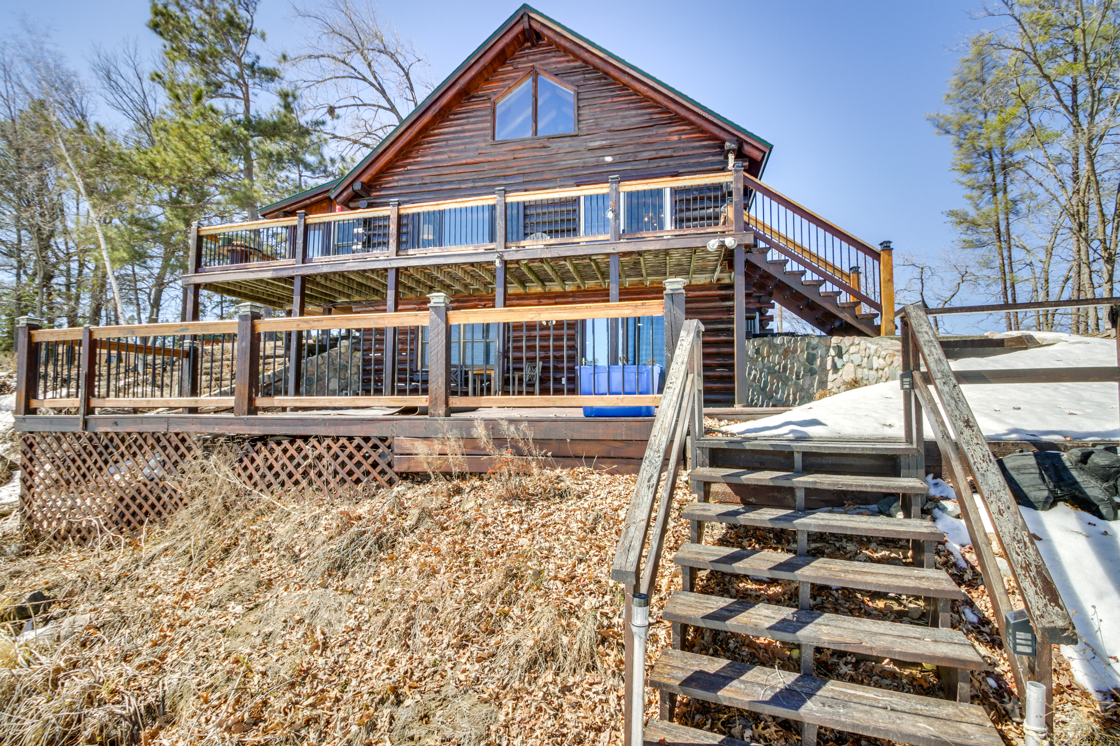 Lakefront Park Rapids Cabin w/ Decks & Boat Dock!