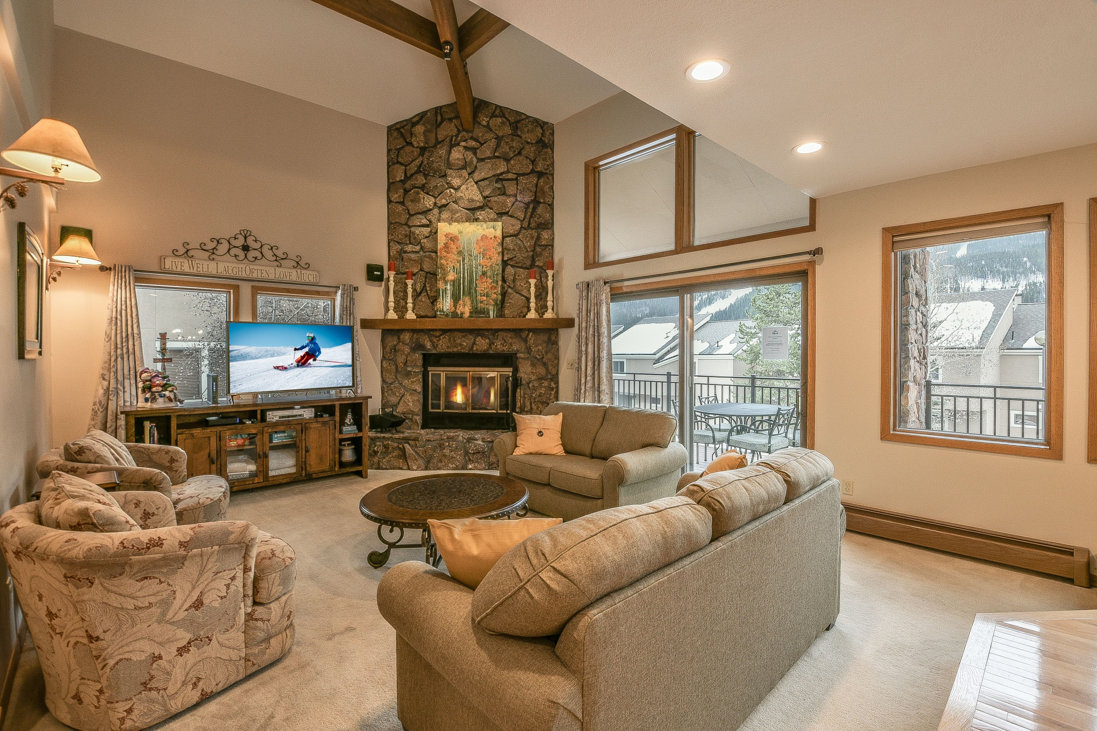 Open Living Room with lots of natural light