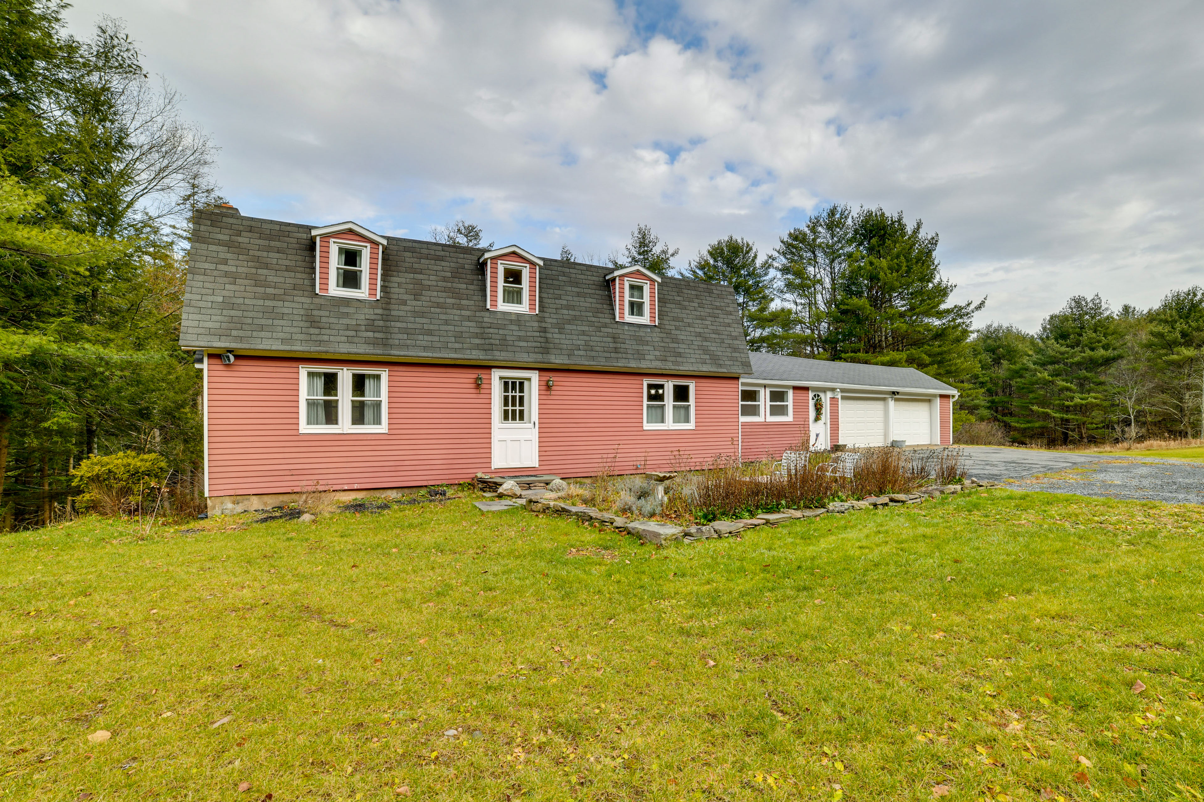 Property Image 2 - Wooded Walton Home with Fire Pit & On-Site Pond!