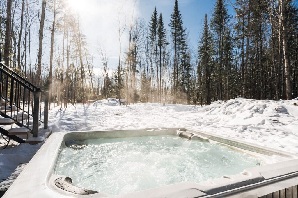 Relax in the Jaccuzi surrounded by the trees