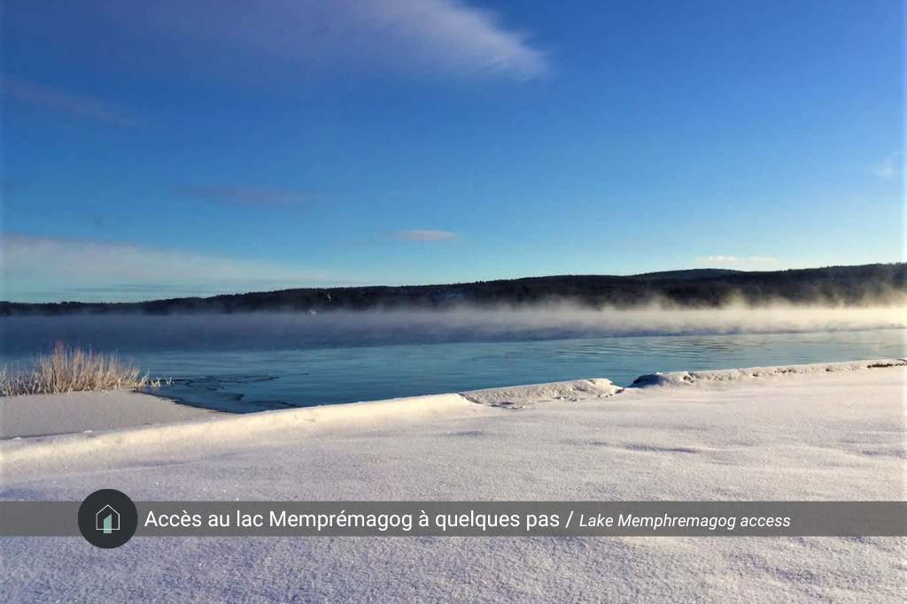 Imagine misty lakeside mornings. Lake Memphremagog, steps away.