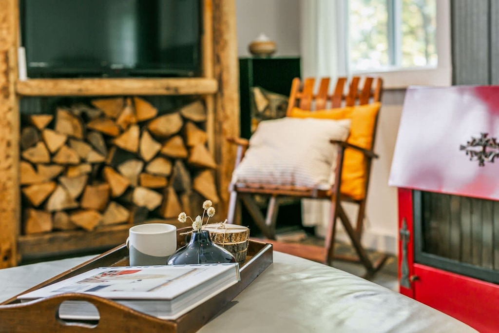 Cozy up with a book and warm drinks.