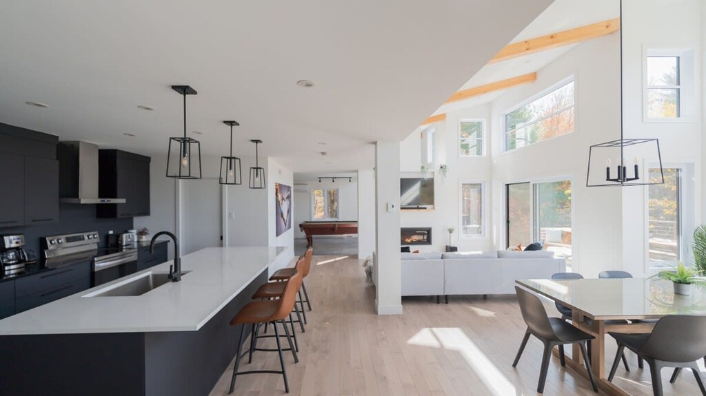 chalet à air ouverte 