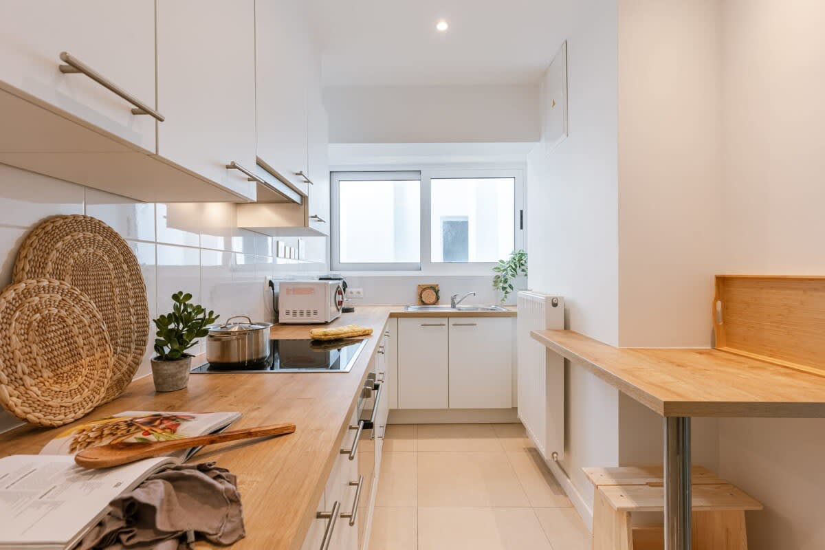 Kitchen with natural light