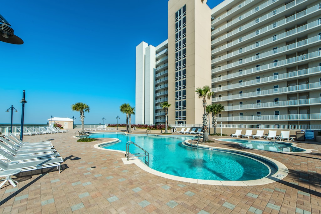 Several pools at Laketown Wharf