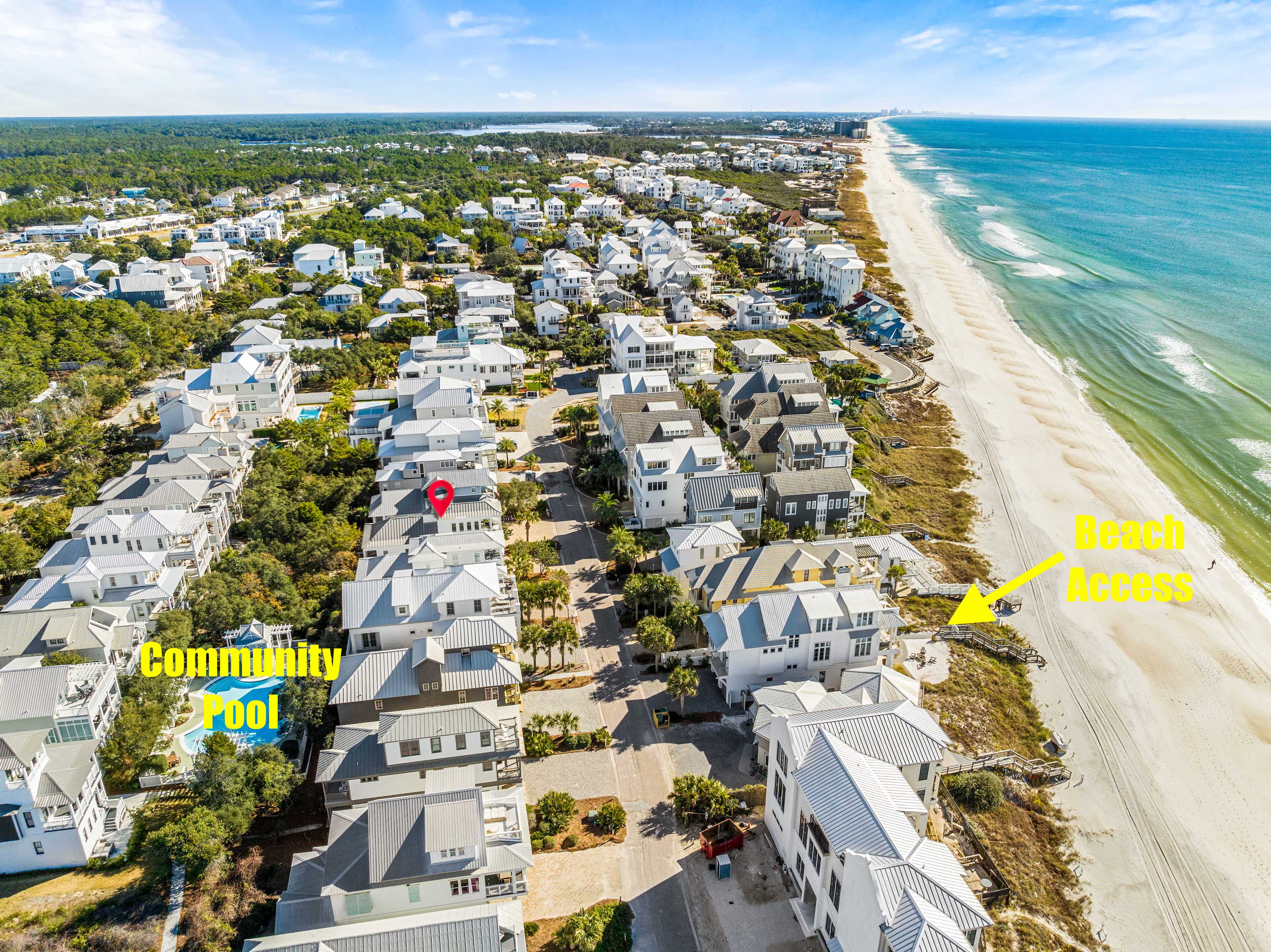 Across from the deeded beach entrance, only for neighborhood