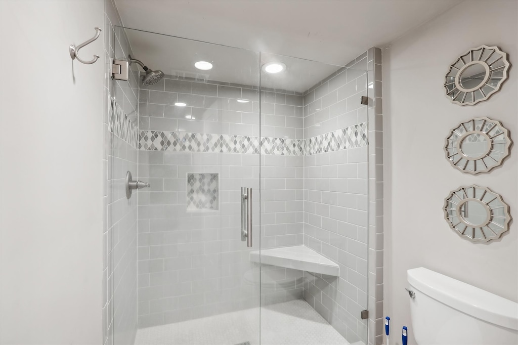 Master Bathroom with Separate Walk-in Shower at 2418 Villamare
