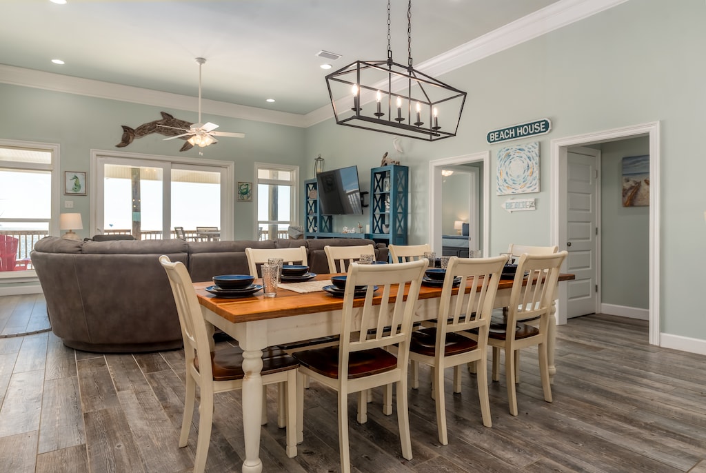 011 Large Dining Room Table Grace Wins Dauphin Island Beach House