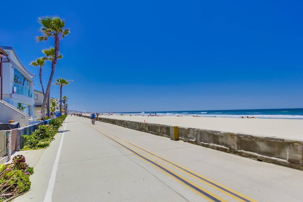 The Mission Beach boardwalk