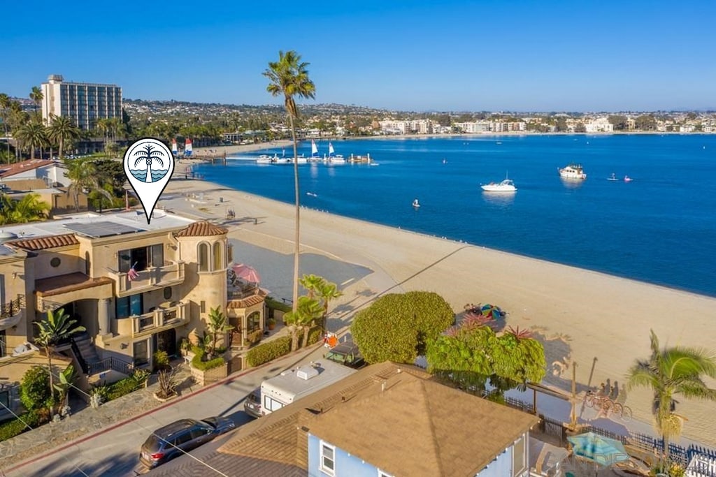 Bay front on the beach