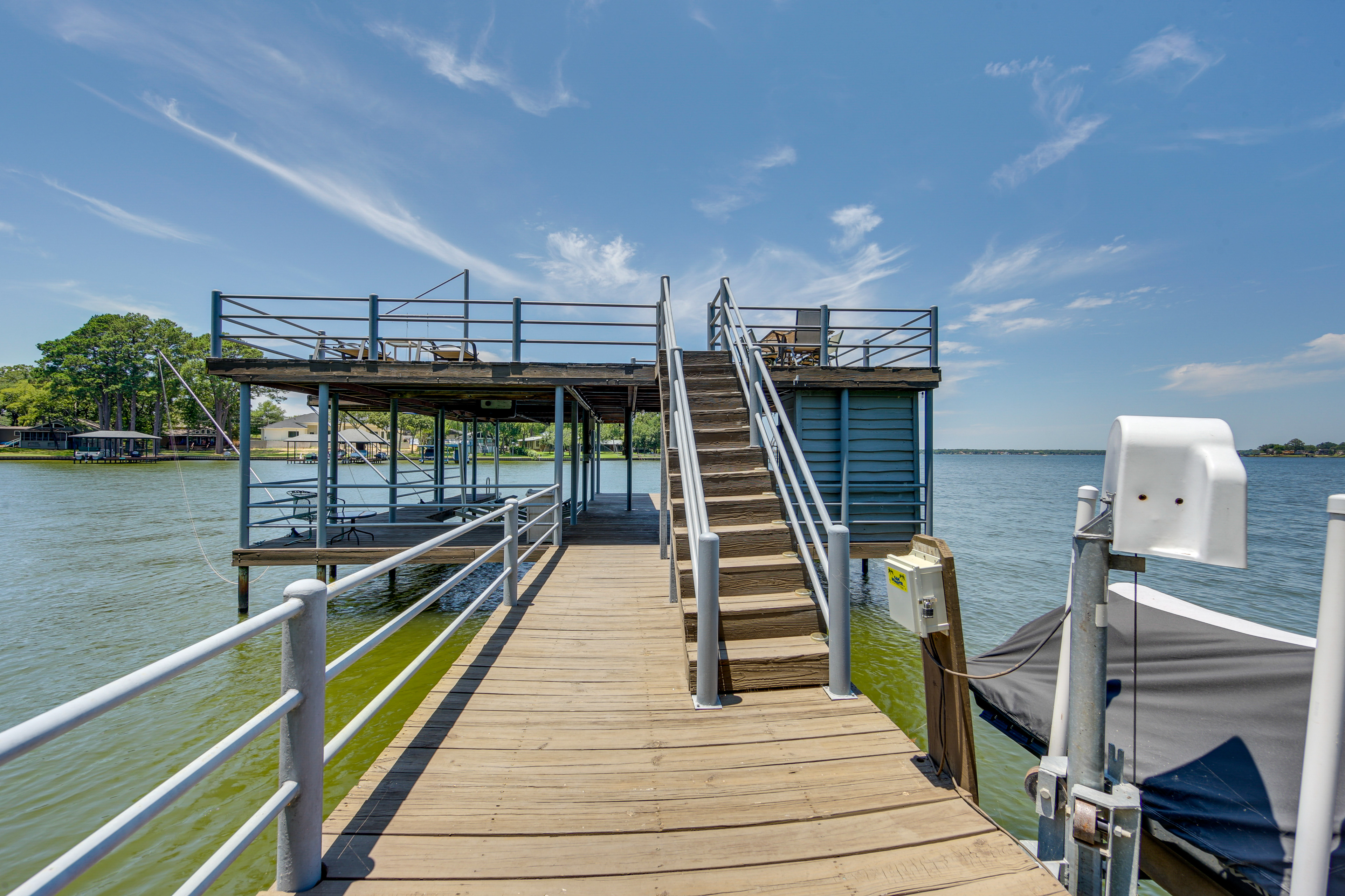 Property Image 2 - Lakefront Malakoff Home: Private Dock & Decks!