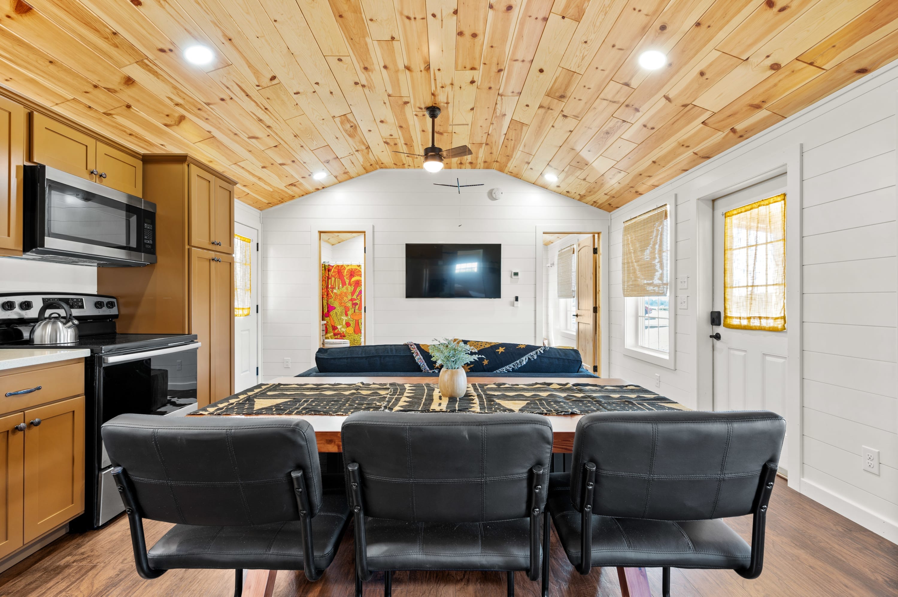 Spacious living room and open layout