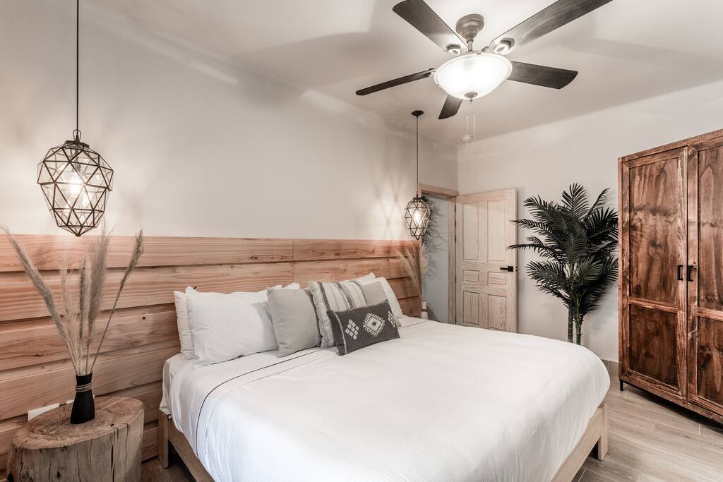 Bedroom with king bed