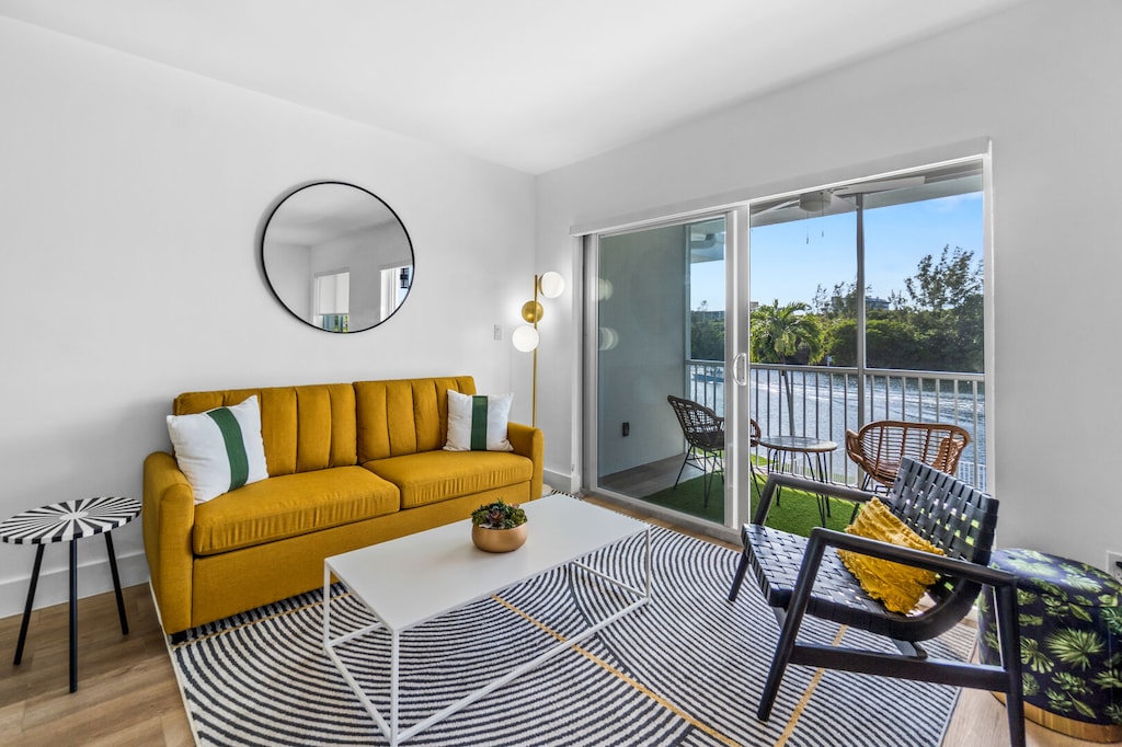 Intracoastal & Sunset views from the living area