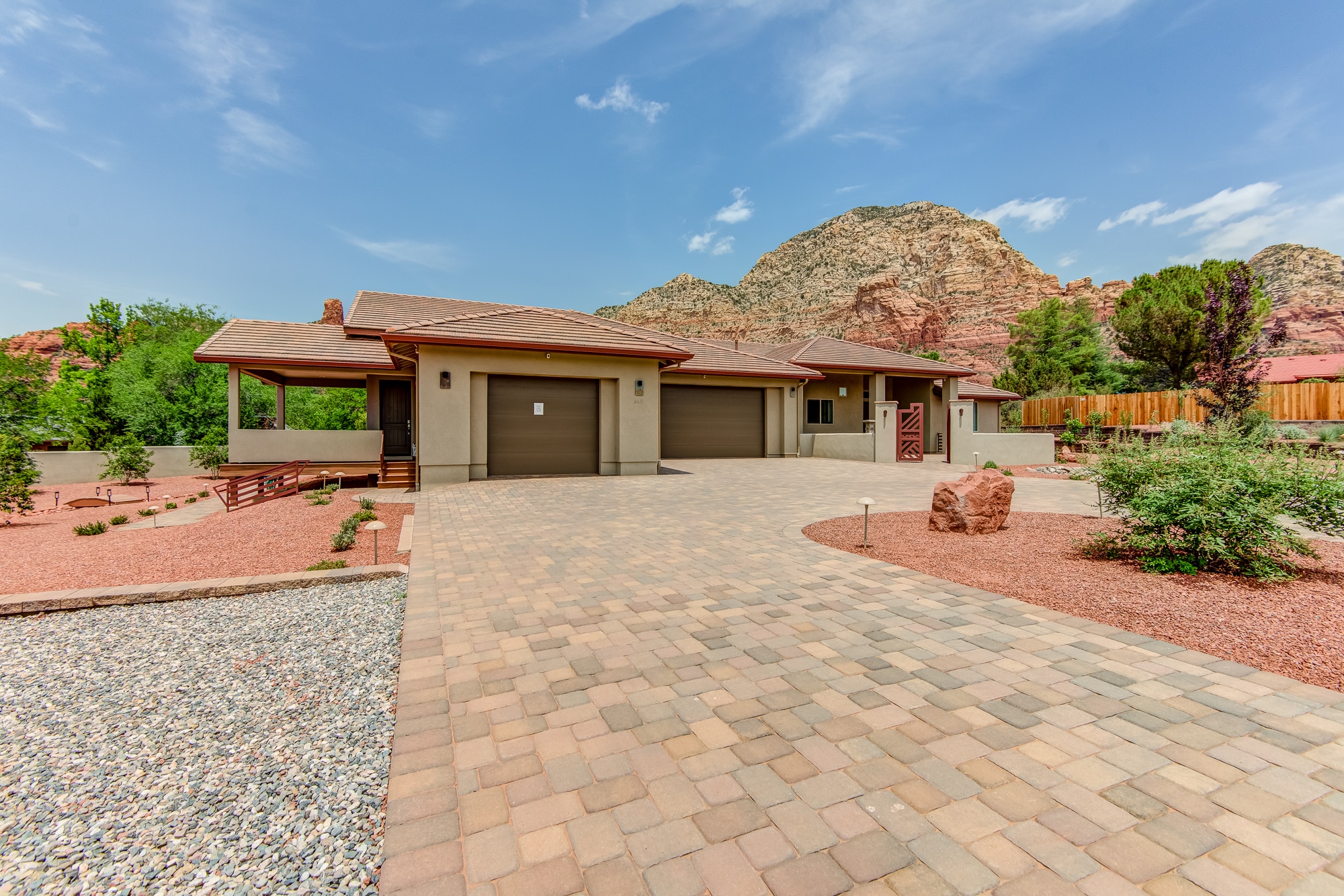 Large Paver Driveway for Outdoor Parking